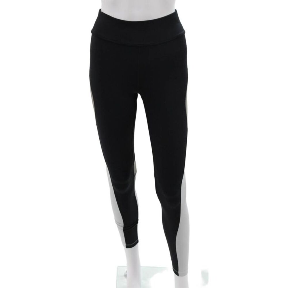 Alala Womens Compression Colorblock Leggings Black Polyester Size S